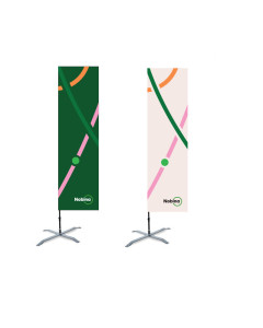 Beachflagga, Square Medium inkl. kryssfot