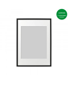 Träram, Svart 70x50cm